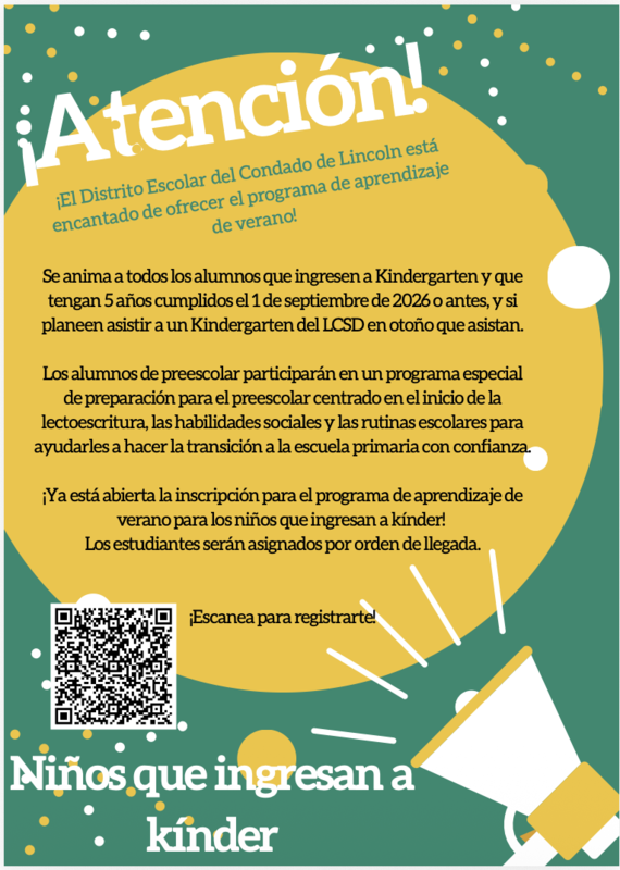 Kindergarten Summer Learning Informational Flyer Sp
