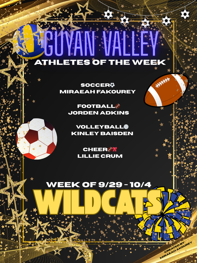 Athletes of the week 9/29-10/4
