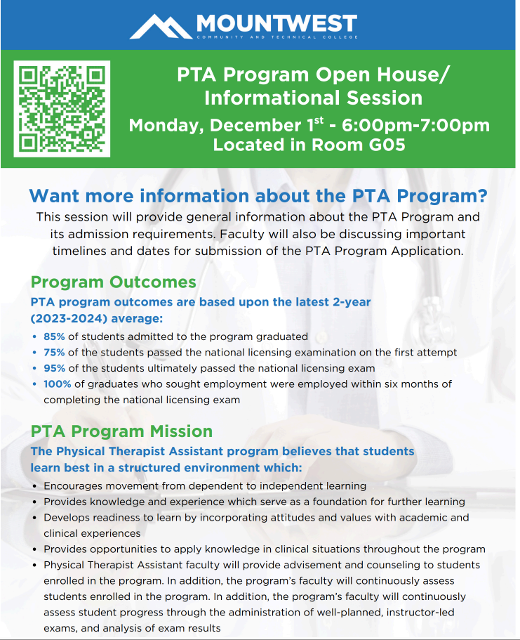 mountwest PTA open house