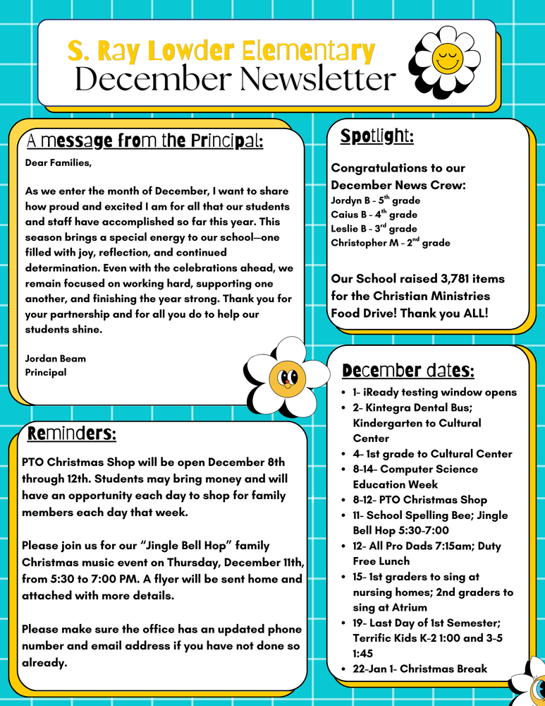 December Newsletter