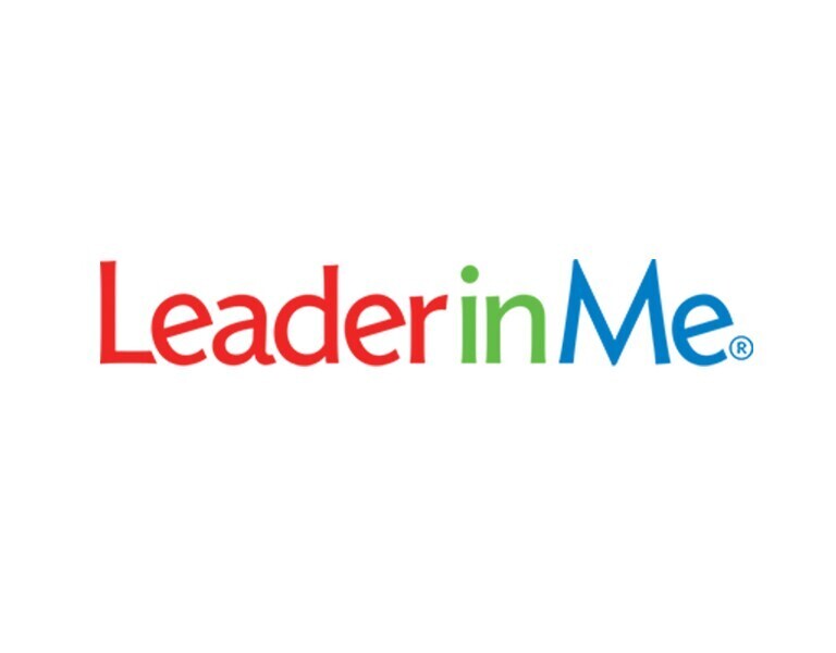 Logo featuring the text 'LeaderinMe' in a single line against a plain white background. The word 'Leader' is printed in red, 'in' in green, and 'Me' in blue, followed by a registered trademark symbol.