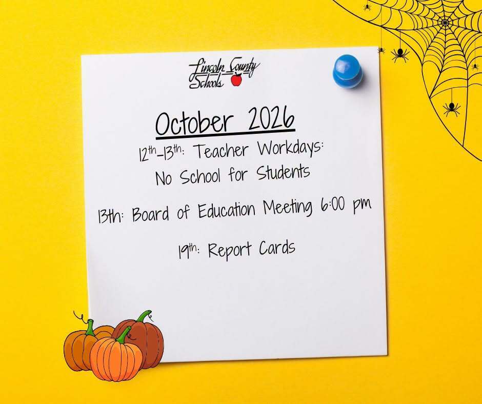 Oct 2026 important dates
