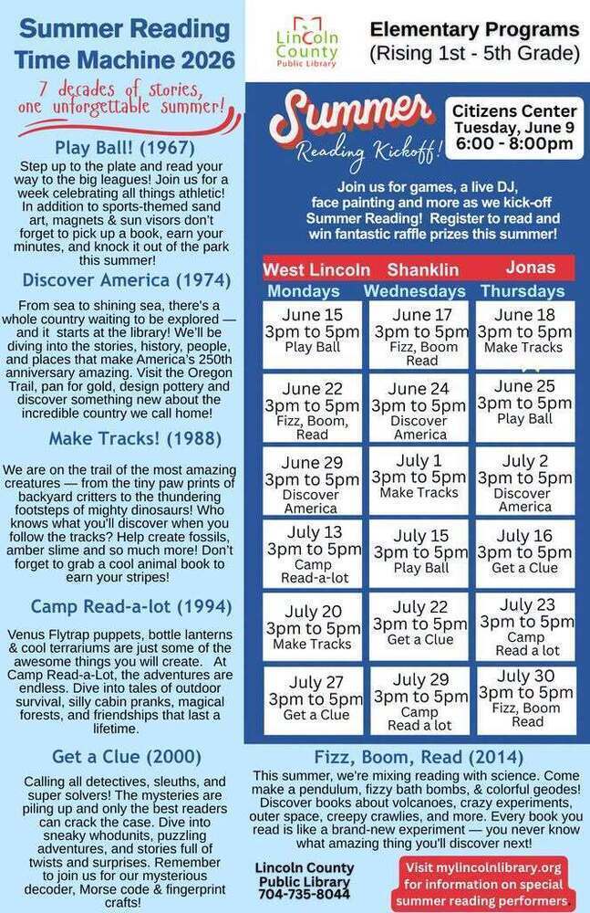 Summer Reading Information