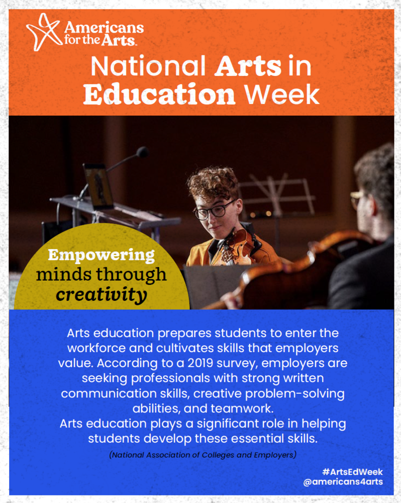 2025 National Arts in Education Week 9/7-9/13