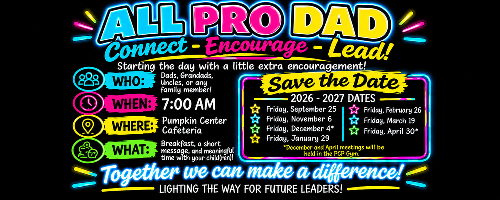 Upcoming All Pro Dad Dates
