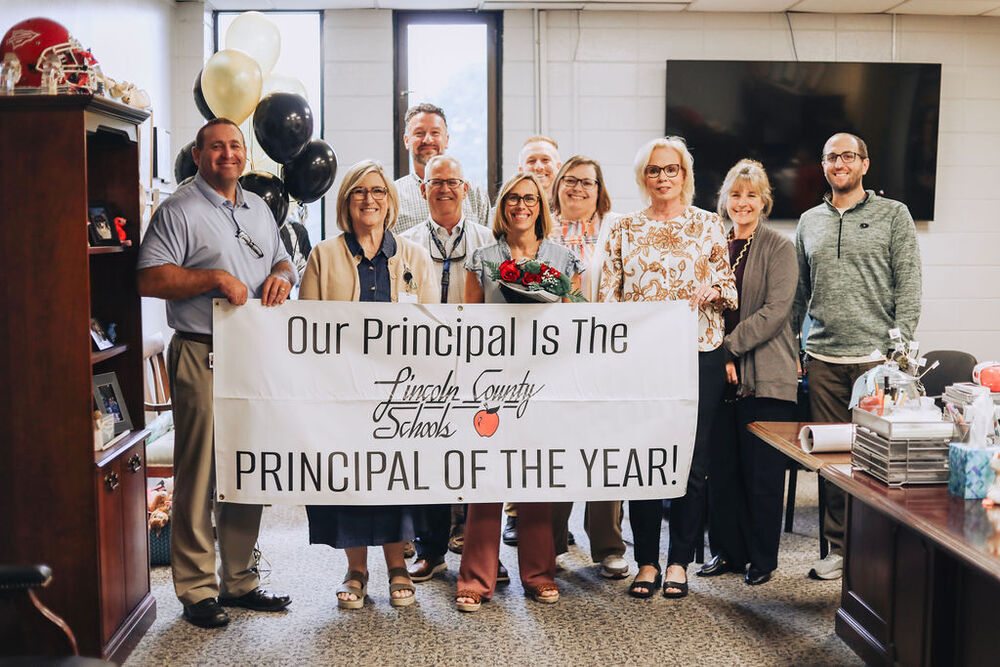 Kristie Ballard is the Lincoln County Principal of the Year!