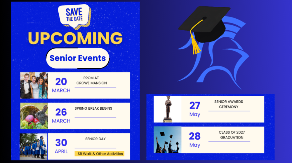 Senior Events Important Dates