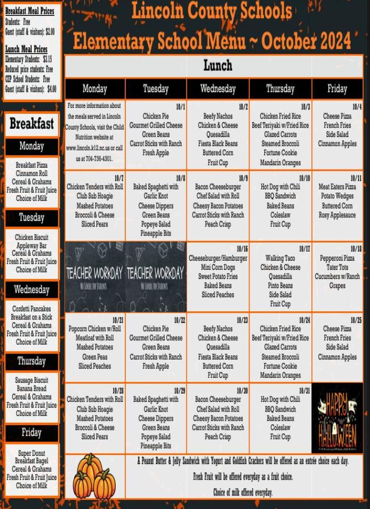 Lunch Menu
