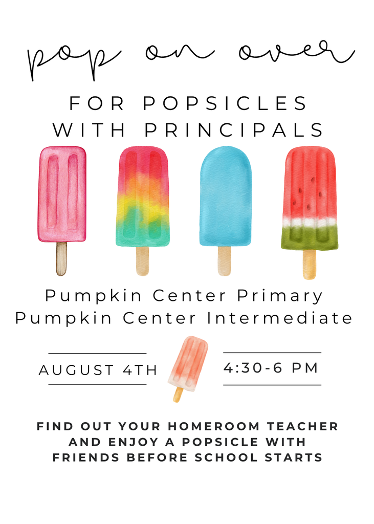 Popsicles with Principals