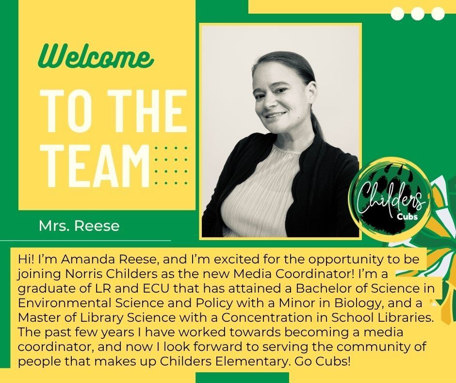 Mrs. Amanda Reese - Media Coordinator