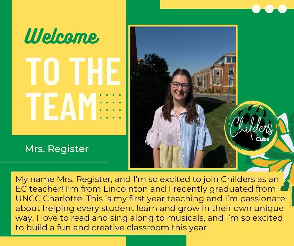 Mrs. Emma  Register - Exceptional Children's Teacher