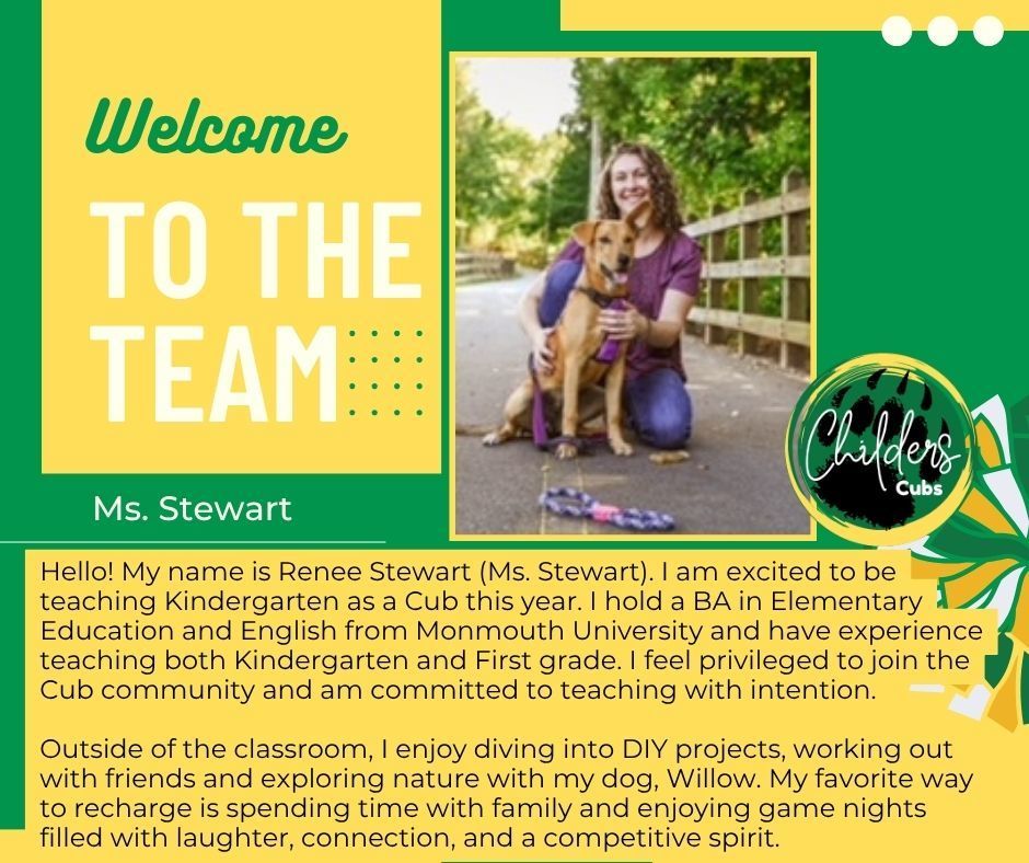 Ms. Stewart - Kindergarten Teacher
