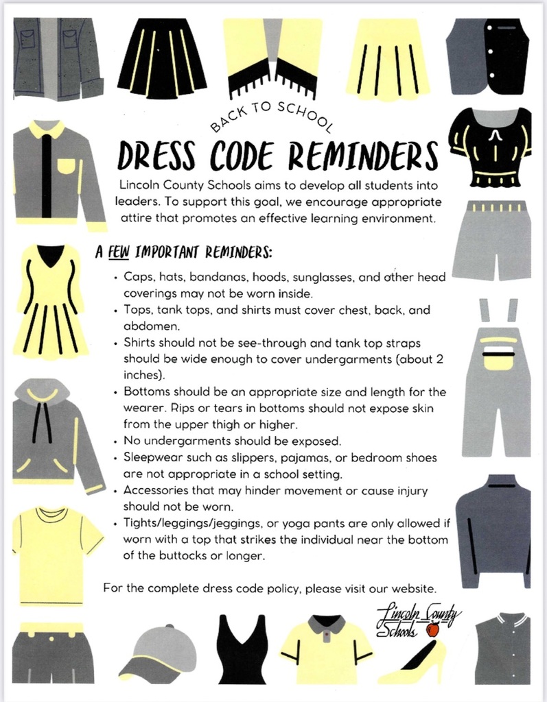 Dress Code Reminders