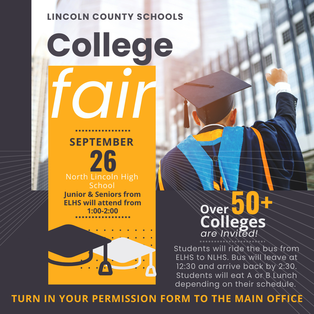 Dark Gray & Yellow Modern College Fair Flyer (2)