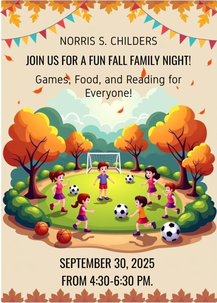 Full Family Night 9/30/2025 from 4:30-6:30pm.
