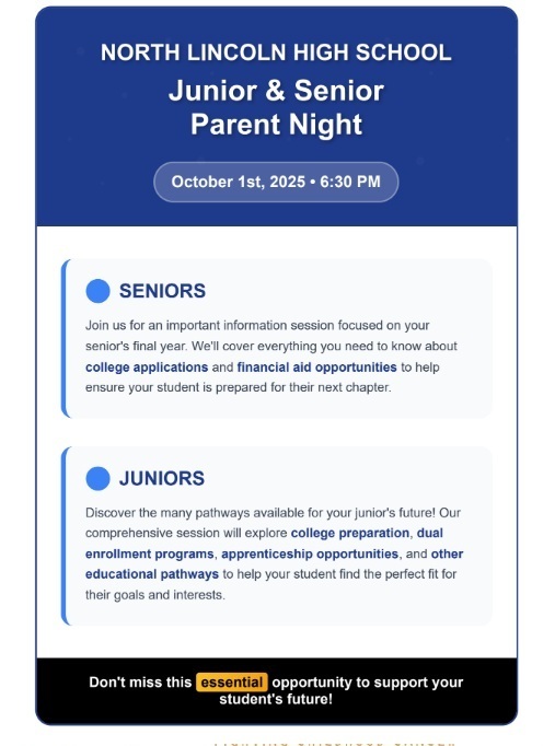 Junior and Senior night