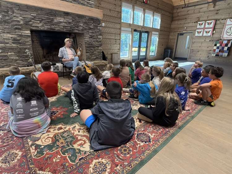 Students learn about early music.