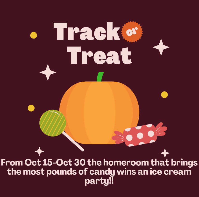 Track or treat candy donation
