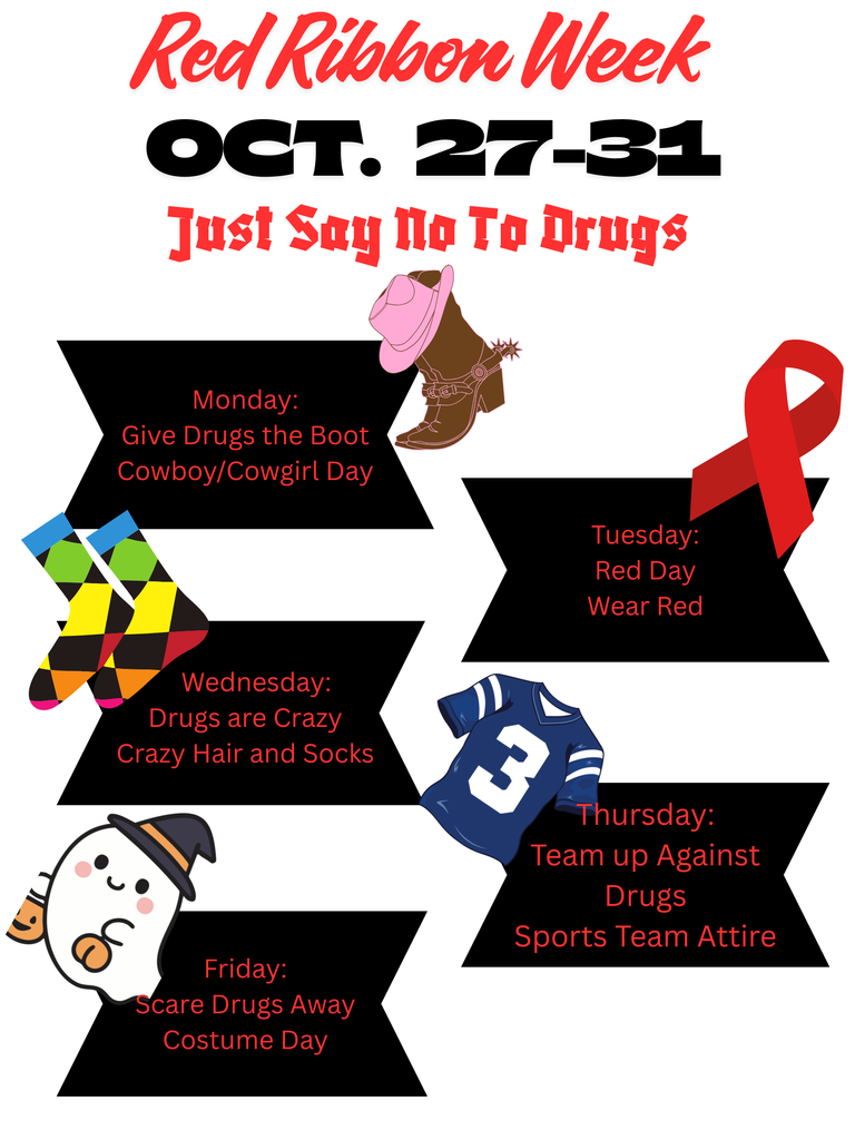 Red Ribbon Week - October 27-31, 2025