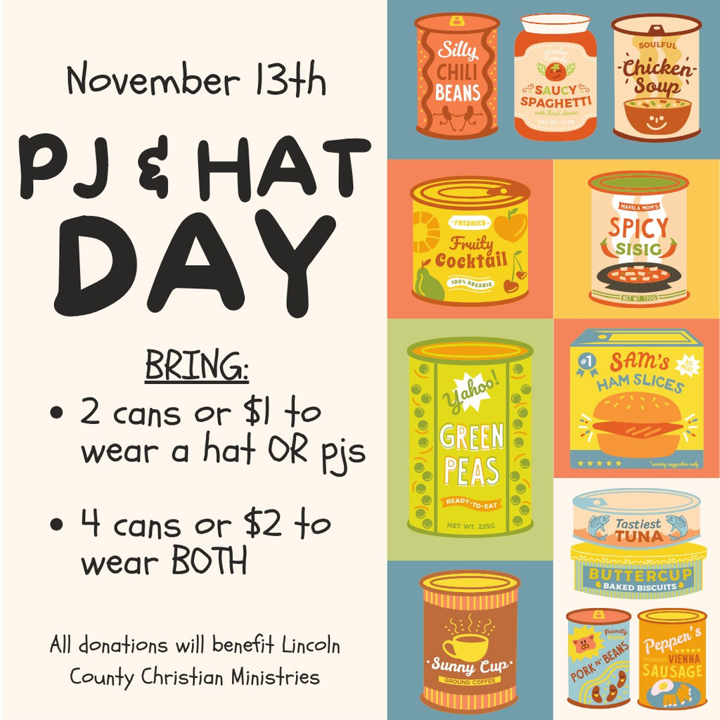 hat and PJ day