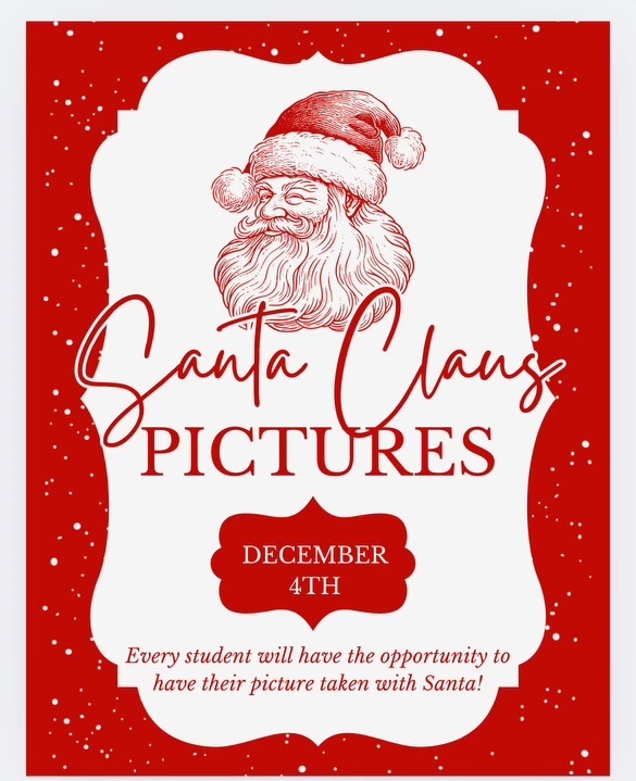 Flyer for Santa pictures