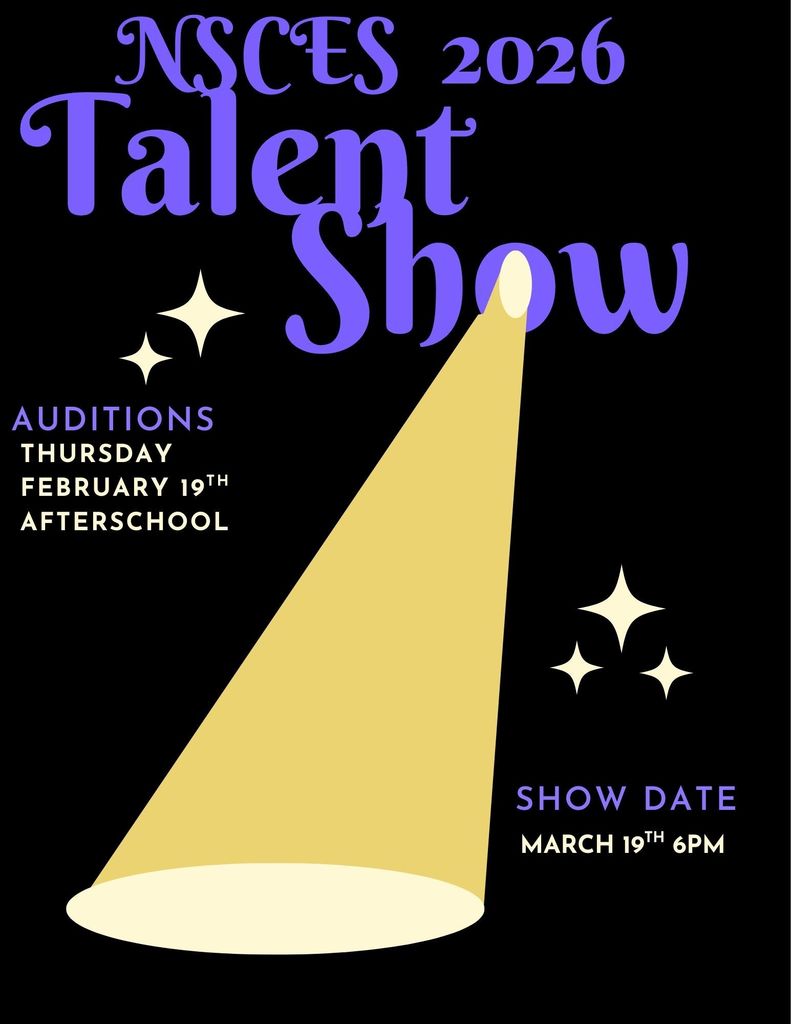 Black Illustration Event Talent Show Flyer