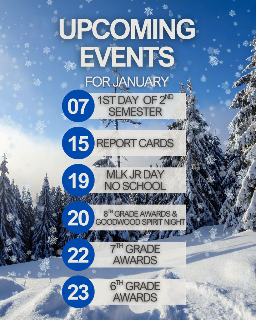 upcoming events for January