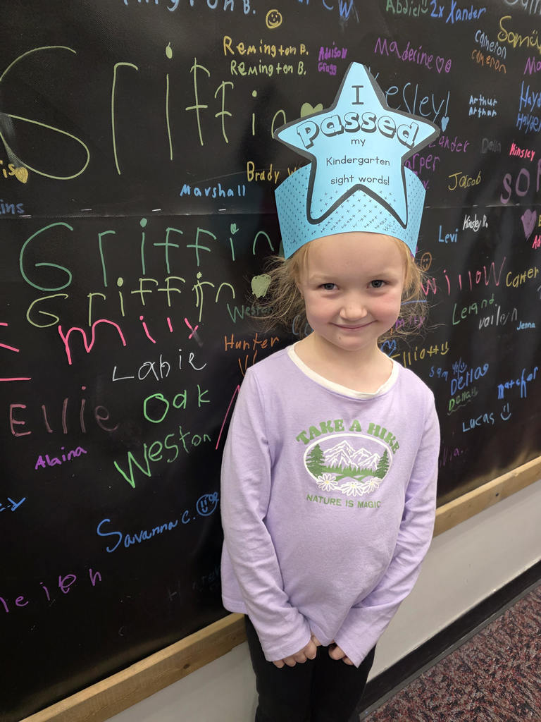Lanie passed her kindergarten sight words! 