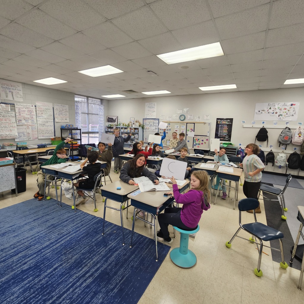 students working on fractions