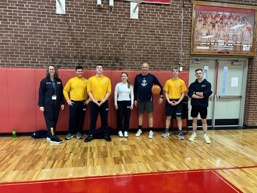 ROTC students on physical training day.