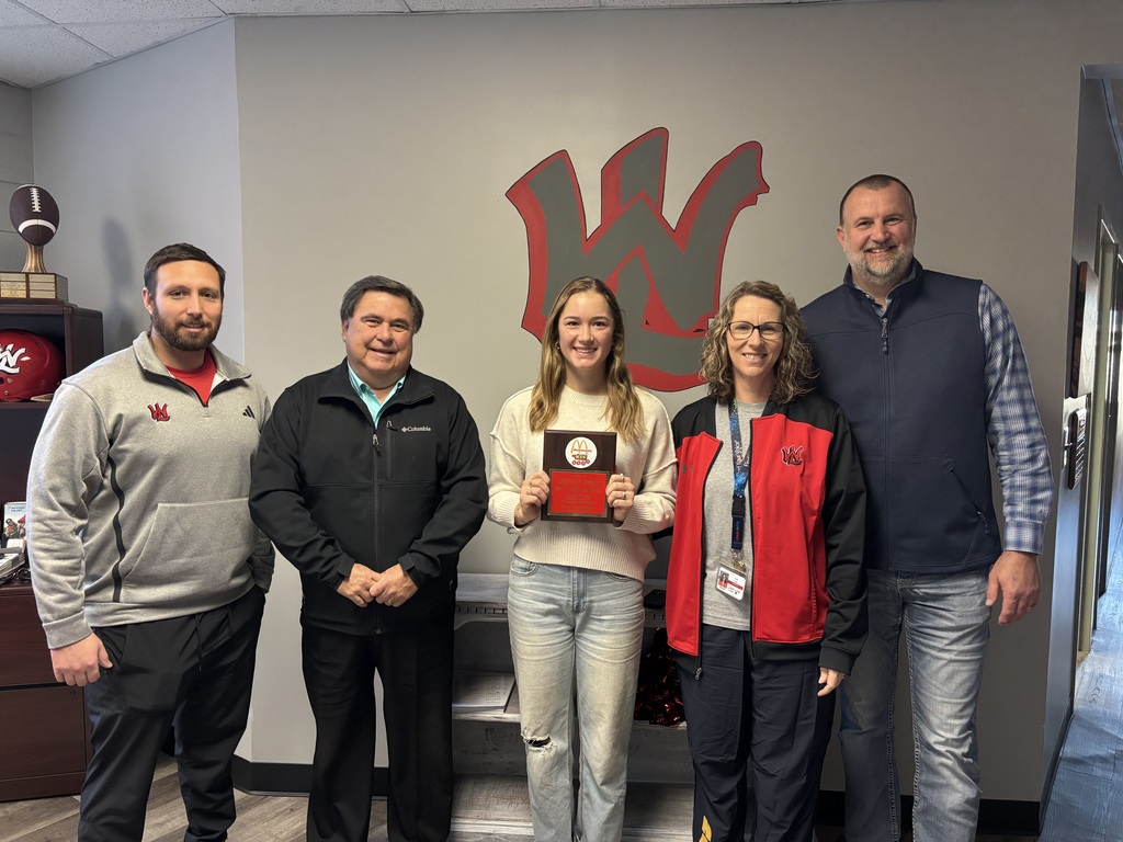 Quinlyn Avery, Scholar Athlete Award recognizing her for outstanding work in classroom and athletics!