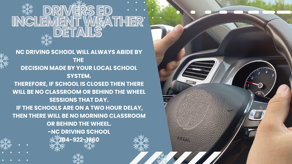 Drivers Ed- Inclement Weather Details