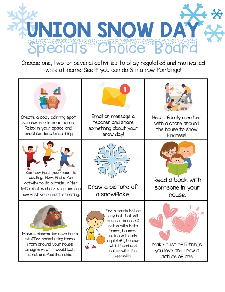 specials choice board