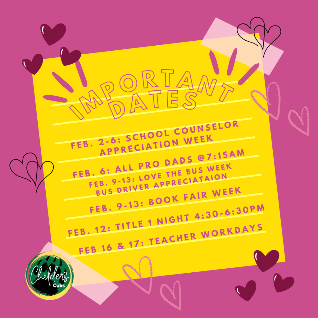 Important Dates 2/2026