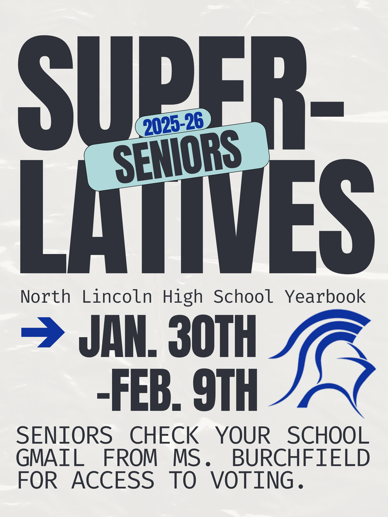 SENIORS! Check your school gmails for an email from Ms. Burchfield regarding voting for Senior Superlatives this year! Voting opens early TODAY (1/29) but will officially begin during Knightvision on Friday, Jan. 30th. Voting will remain open until Monday, Feb. 6th BUT don't delay! 