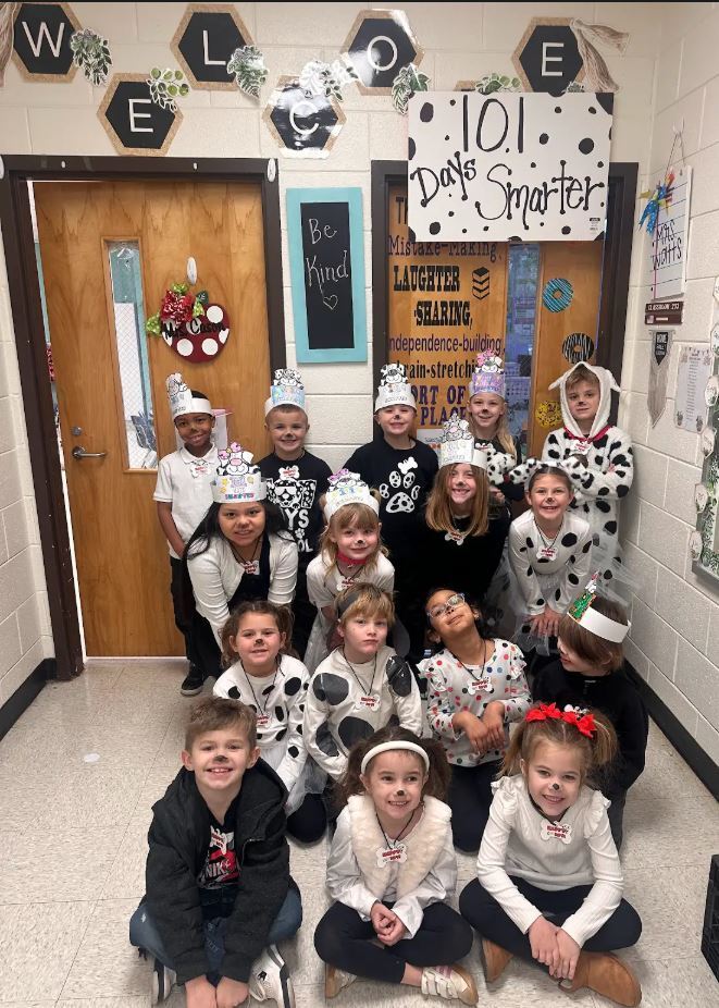 1st graders 101 st day of school