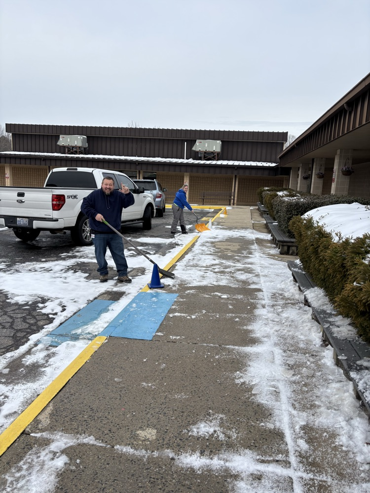 cleaning sidewalks