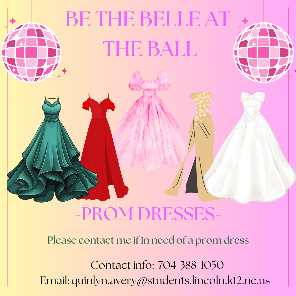 Need a dress for Prom? Contact Quinlyn Avery; she's your gal!