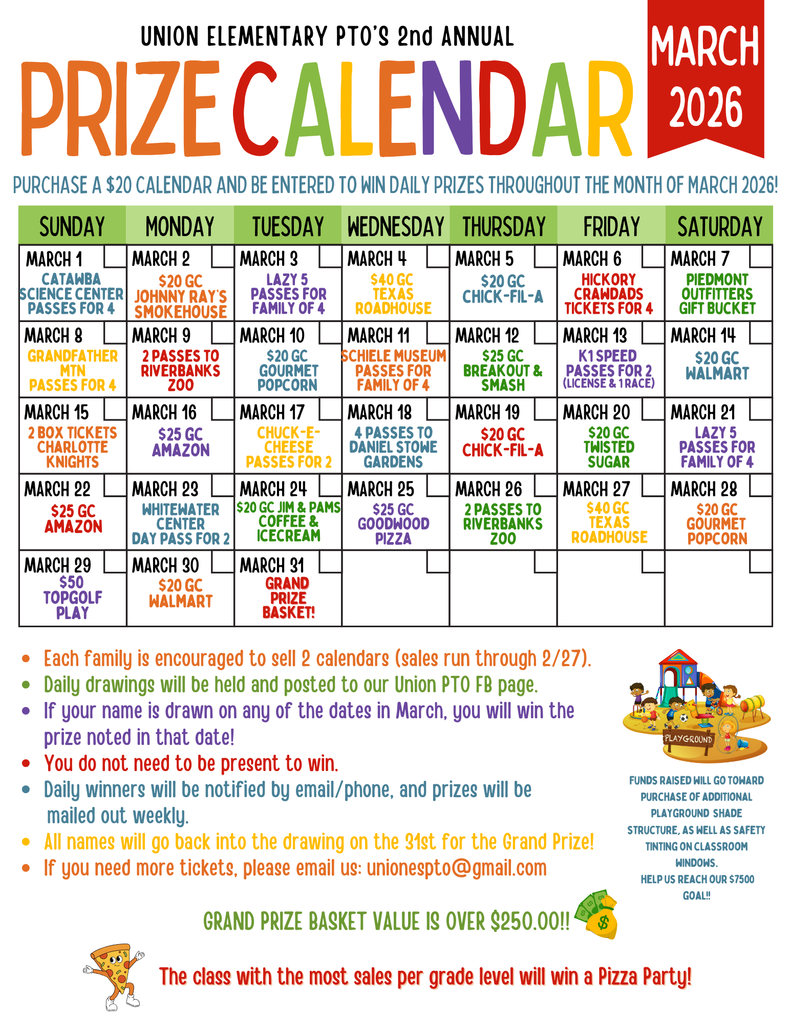 Prize Calendar