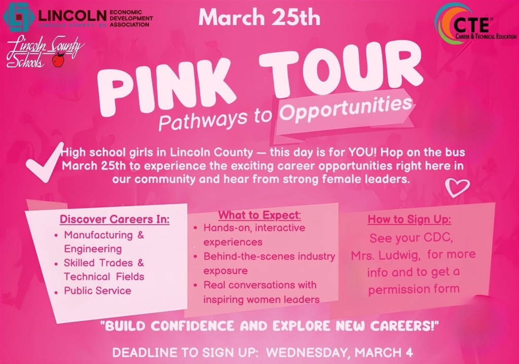 Attention all 10th & 11th Grade Girls! This is an amazing opportunity just for you! Don't miss out—stop by and see Mrs. Ludwig to grab your permission slip. Remember, space is super limited, and we can only accept the first 20 girls who return their slips. Make sure you're one of them!