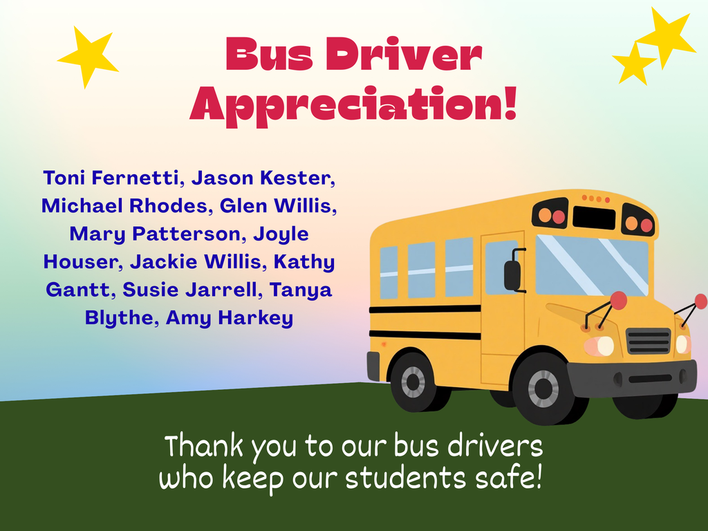 We are thankful for our bus drivers. Thank you for all you do.