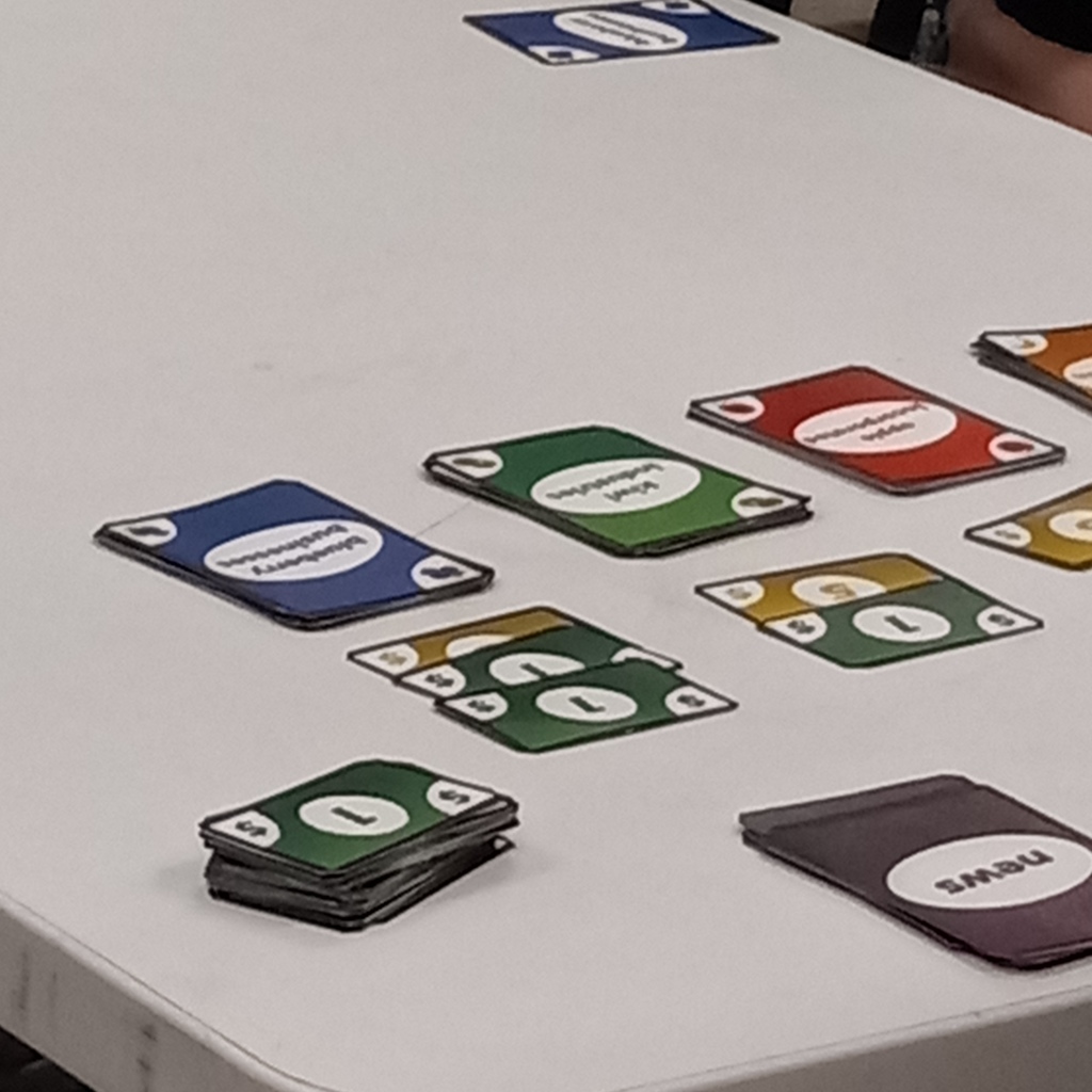 High School students testing out games they created.