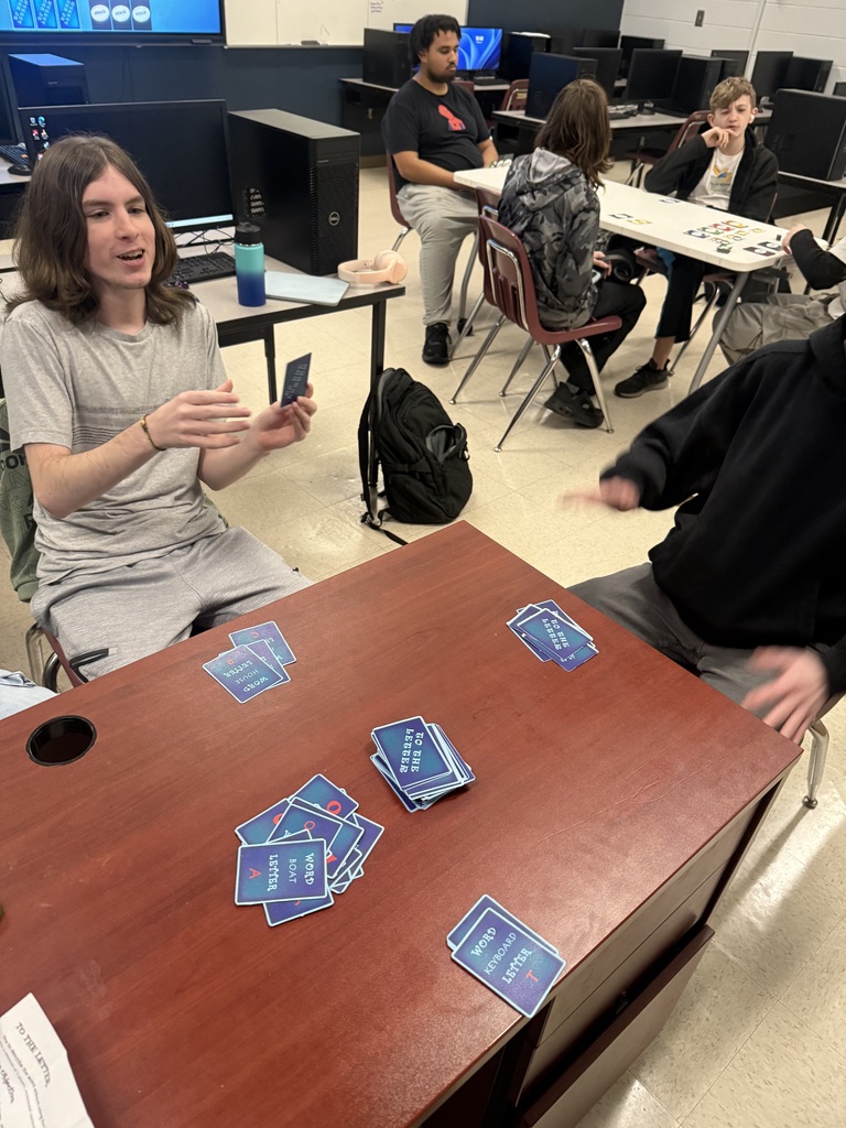 High School students testing out games they created.