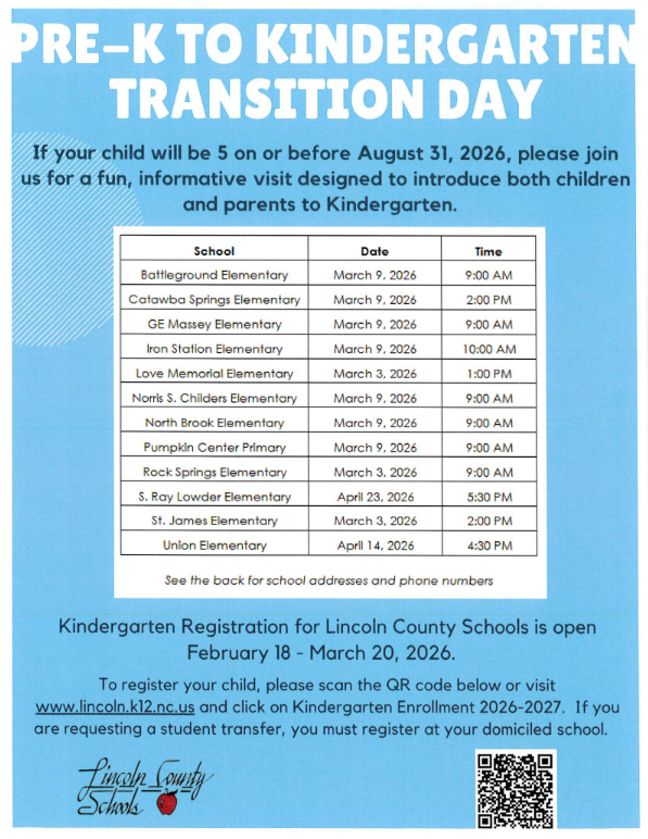 PreK transition information