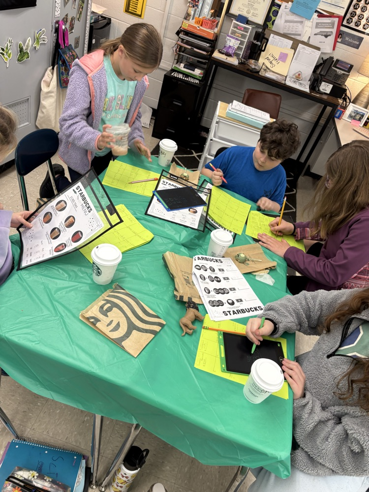  a Starbucks treat after completing math work