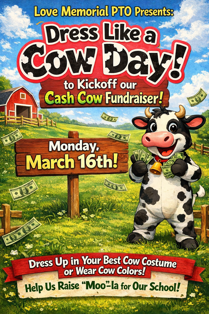 A flyer for wearing your best cow costume for kicking off the Cash Cow fundraiser