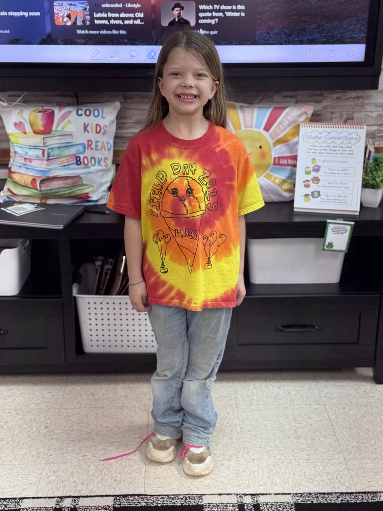 Love Memorial student showing school spirit and tie dye for Inclusion Week