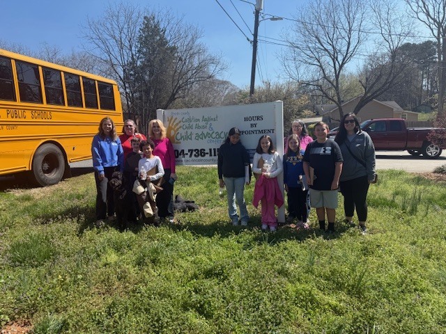Love in Action Group standing outside at the CAC