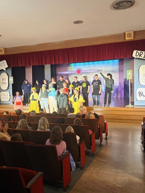 A huge THANK YOU to the talented students from West Lincoln for putting on such an amazing performance of Don’t Let the Pigeon Drive the Bus! for our students today.  Our hallways are still buzzing with excitement! It was such a treat to see the creativity and hard work you put into the show. You definitely inspired some future actors and actresses in our classrooms today!