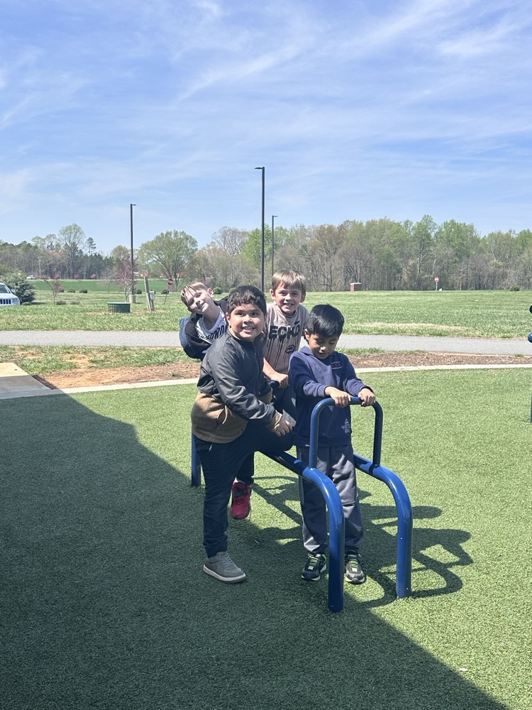 second graders at the park